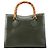 Gucci 002 8260 Borsa Tote Diana Bamboo in pelle verde - vista 3