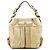 Héloïse Chloé Borsa a tracolla Heloise in pelle metallizzata oro