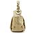 Héloïse Chloé Borsa a tracolla Heloise in pelle metallizzata oro - vista 2