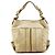 Héloïse Chloé Borsa a tracolla Heloise in pelle metallizzata oro - vista 3