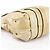 Héloïse Chloé Borsa a tracolla Heloise in pelle metallizzata oro - vista 6