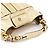 Héloïse Chloé Borsa a tracolla Heloise in pelle metallizzata oro - vista 8