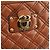 Marc Jacobs Borsa bowling in pelle trapuntata marrone chiaro - vista 6