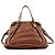 Chloé Borsa Paraty 2-Way in pelle marrone - vista 3
