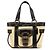 Coach Borsa Tote Legacy Soho in pelle e paglia Beige Black