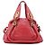 Chloé Borsa a tracolla 2-Way Paraty in pelle bordeaux - vista 3