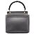 Gucci Anthrazitfarbene Lederhandtasche mit Bamboo-Griff - Ansicht 3