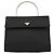 Prada Borsa a mano in nylon Tessuto Metal nero