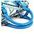 Emilio Pucci Blau abstrakte Leder Mini Boston 2-Way Tasche - Ansicht 11