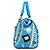 Emilio Pucci Blau abstrakte Leder Mini Boston 2-Way Tasche - Ansicht 2