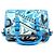 Emilio Pucci Blau abstrakte Leder Mini Boston 2-Way Tasche - Ansicht 4