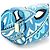 Emilio Pucci Blau abstrakte Leder Mini Boston 2-Way Tasche - Ansicht 9