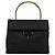 Prada Borsa con manico Navy Gold Tessuto Metallo