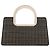 Chloé Handtasche mit oberem Griff aus gewebtem Metall in Schwarz Multicolour