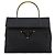 Prada Borsa a mano in nylon Tessuto Metallo blu navy