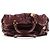 Marc by Marc Jacobs Borsa 2-Way Classic Q in pelle bordeaux - vista 4