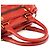 Marc by Marc Jacobs Borsa Bowling in pelle rossa con tasca anteriore - vista 9