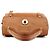 Yves Saint Laurent Borsa Muse Two in pelle marrone chiaro - vista 4