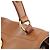 Yves Saint Laurent Borsa Muse Two in pelle marrone chiaro - vista 8