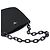 Prada Borsa a tracolla Swing Chain in Tessuto nera - vista 9