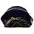 Miu Miu Zaino Duffle in pelle craquelé e velluto blu navy - vista 4