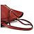 Chloé Borsa Tote in pelle bordeaux con zip laterale e nappina - vista 10