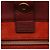 Chloé Borsa Tote in pelle bordeaux con zip laterale e nappina - vista 11