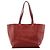 Chloé Borsa Tote in pelle bordeaux con zip laterale e nappina - vista 3