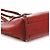 Chloé Borsa Tote in pelle bordeaux con zip laterale e nappina - vista 8