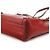 Chloé Borsa Tote in pelle bordeaux con zip laterale e nappina - vista 9