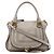 Chloé  mala Marcie 2-Way em pele granulada cinza