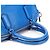 Marc by Marc Jacobs Borsa Bowling Classic Q in pelle martellata blu - vista 10