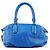 Marc by Marc Jacobs Borsa Bowling Classic Q in pelle martellata blu - vista 3