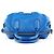 Marc by Marc Jacobs Borsa Bowling Classic Q in pelle martellata blu - vista 4
