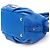 Marc by Marc Jacobs Borsa Bowling Classic Q in pelle martellata blu - vista 9