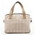 Chanel Borsa 2-Way trapuntata in nylon e pelle beige - vista 3