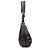 Yves Saint Laurent Borsa a tracolla Hobo Mombasa in pelle marrone scuro - vista 2