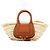 Chloé Borsa Cesto Marcie in Raffia Intrecciata Beige