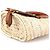 Chloé Borsa Cesto Marcie in Raffia Intrecciata Beige - vista 10