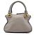 Chloé Borsa a tracolla 2-way Marcie in pelle grigia - vista 3