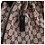 Gucci Borsa a Spalla Arricciata 76554 Pink Black GG Canvas - vista 6