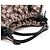 Gucci Borsa a Spalla Arricciata 76554 Pink Black GG Canvas - vista 9