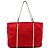 Prada Borsa Tote in raso Raso rossa - vista 3