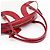 Prada Borsa Bowling B11334 in pelle traforata bianca e rossa - vista 12