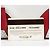 Prada Borsa Bowling B11334 in pelle traforata bianca e rossa - vista 17