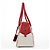 Prada Borsa Bowling B11334 in pelle traforata bianca e rossa - vista 2