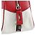 Prada Borsa Bowling B11334 in pelle traforata bianca e rossa - vista 8
