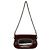 Prada Borsa a spalla Spazzolato Mirror Burgundy 2004