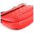 Marc Jacobs Bolsa Crossbody de Couro Matelassado Vermelha com Fivela e Corrente - vista 7