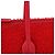 Miu Miu Shopper-Bag aus roter Bouclé-Wolle mit Gummigriffen - Ansicht 6